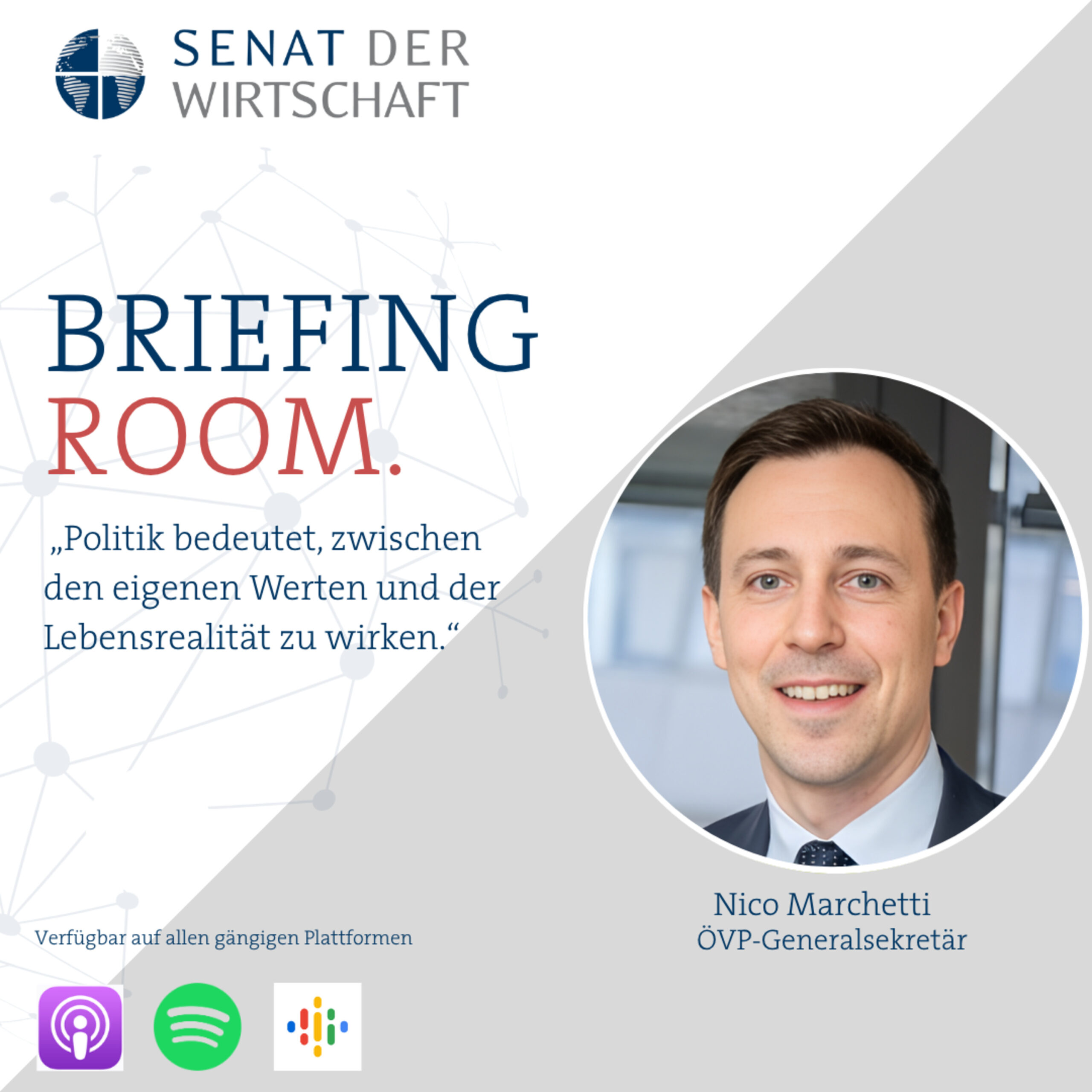 Wirtschaftskompetenz und Vertrauen in der Politik – wie geht es mit der ÖVP weiter? Generalsekretär Nico Marchetti über seine Partei